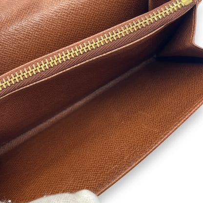 Louis Vuitton Monogram Porte Monnaie Zip Bifold Wallet M61735