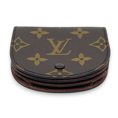Louis Vuitton Monogram Porte-Monnaie Gousset Coin Purse Brown