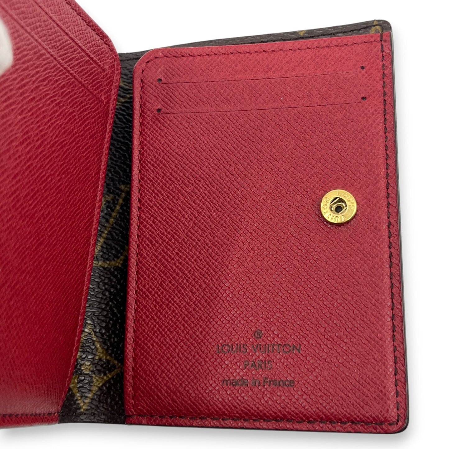 Louis Vuitton Monogram Portefeuille Marie Bifold Wallet Red M93802