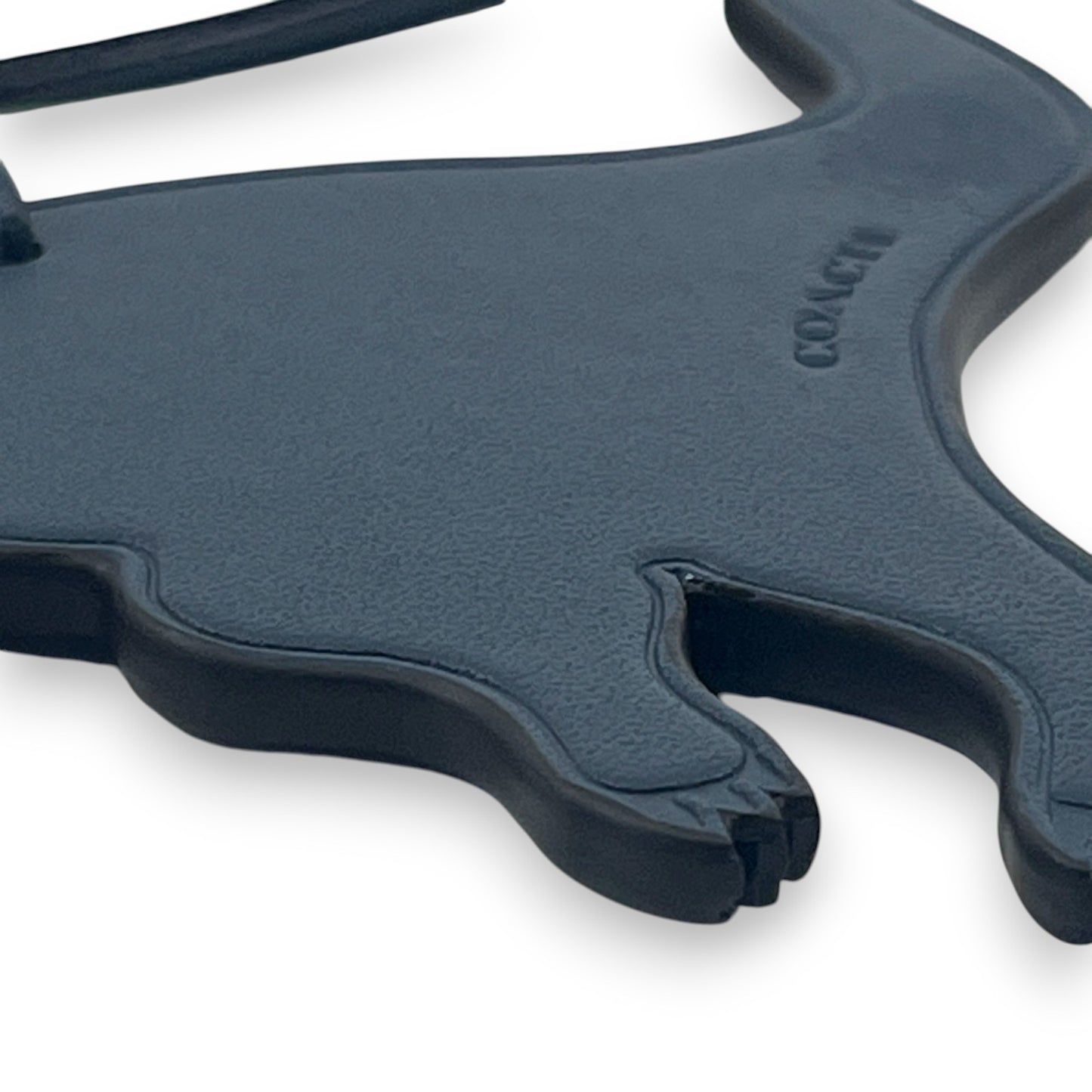 Coach Rexy Dinosaur Bag Charm Keychain Dark Blue Leather C6294G