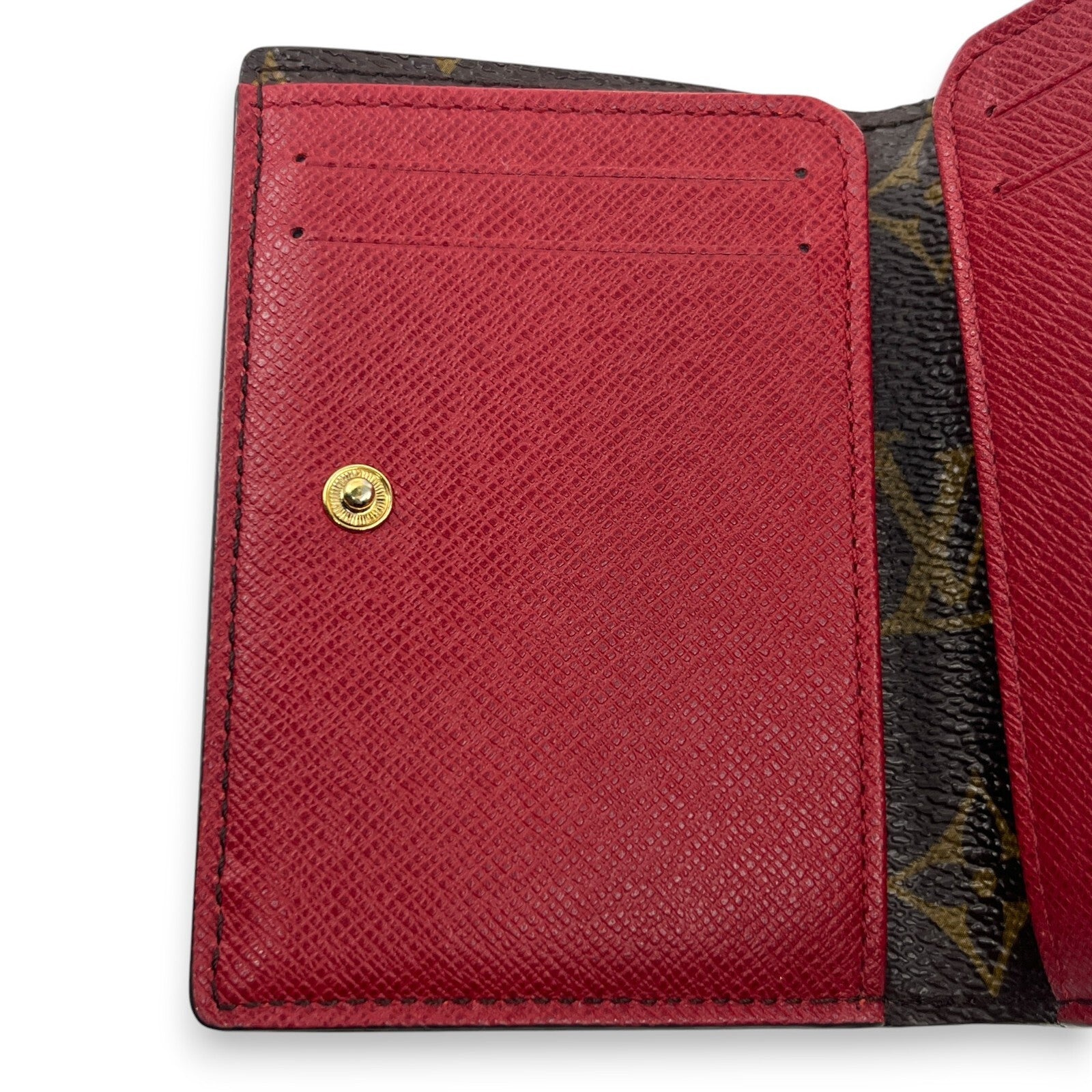 Louis Vuitton Monogram Portefeuille Marie Bifold Wallet Red M93802