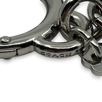 Coach Winky Emoji Leather Keychain Bag Charm in Orange