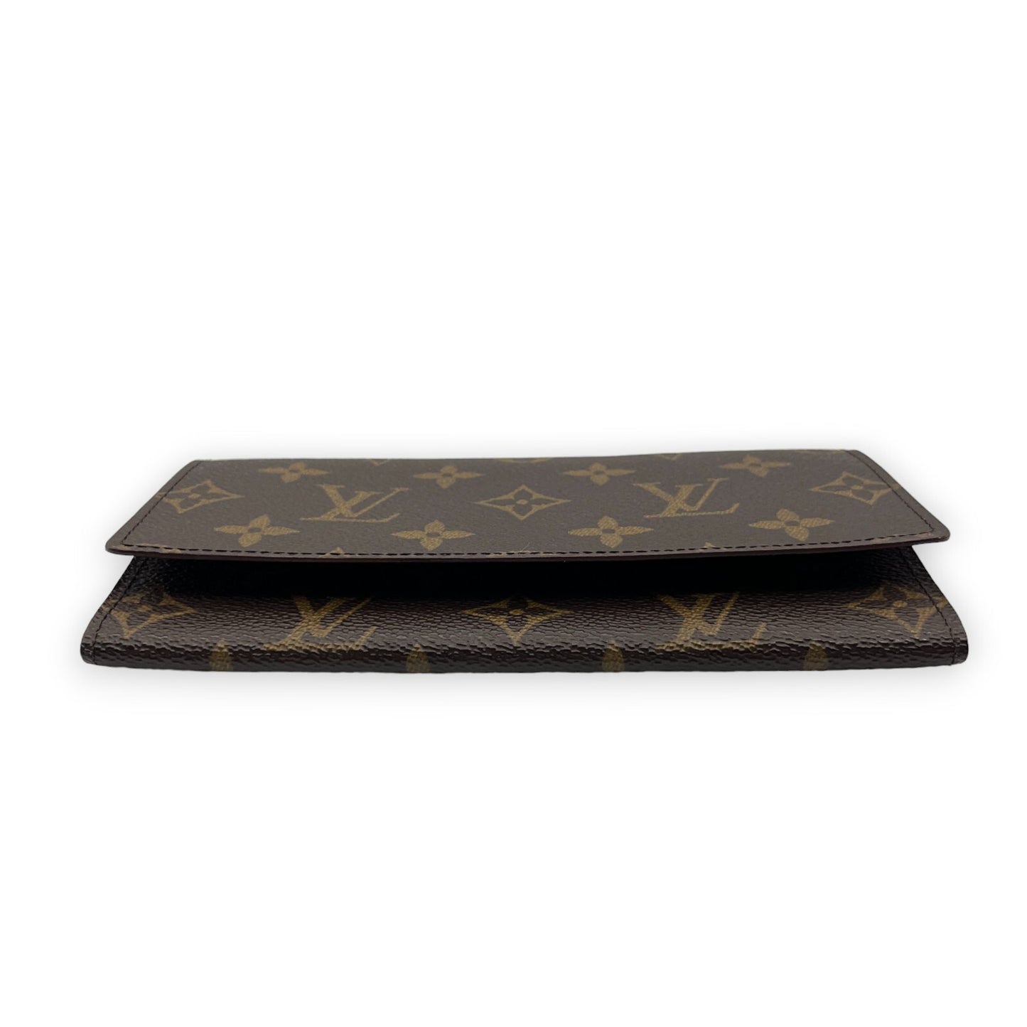 Louis Vuitton Portefeuille 3 Cult Credit M61818 Monogram Long Leather Wallet