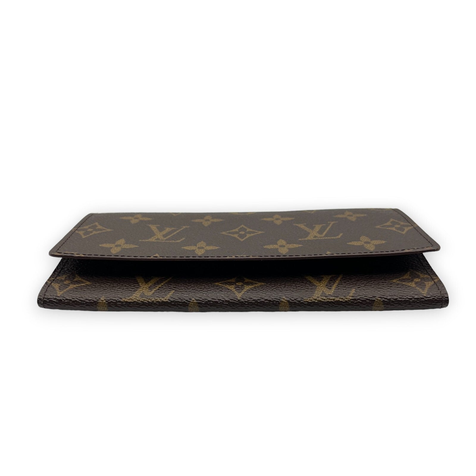 Louis Vuitton Portefeuille 3 Cult Credit M61818 Monogram Long Leather Wallet