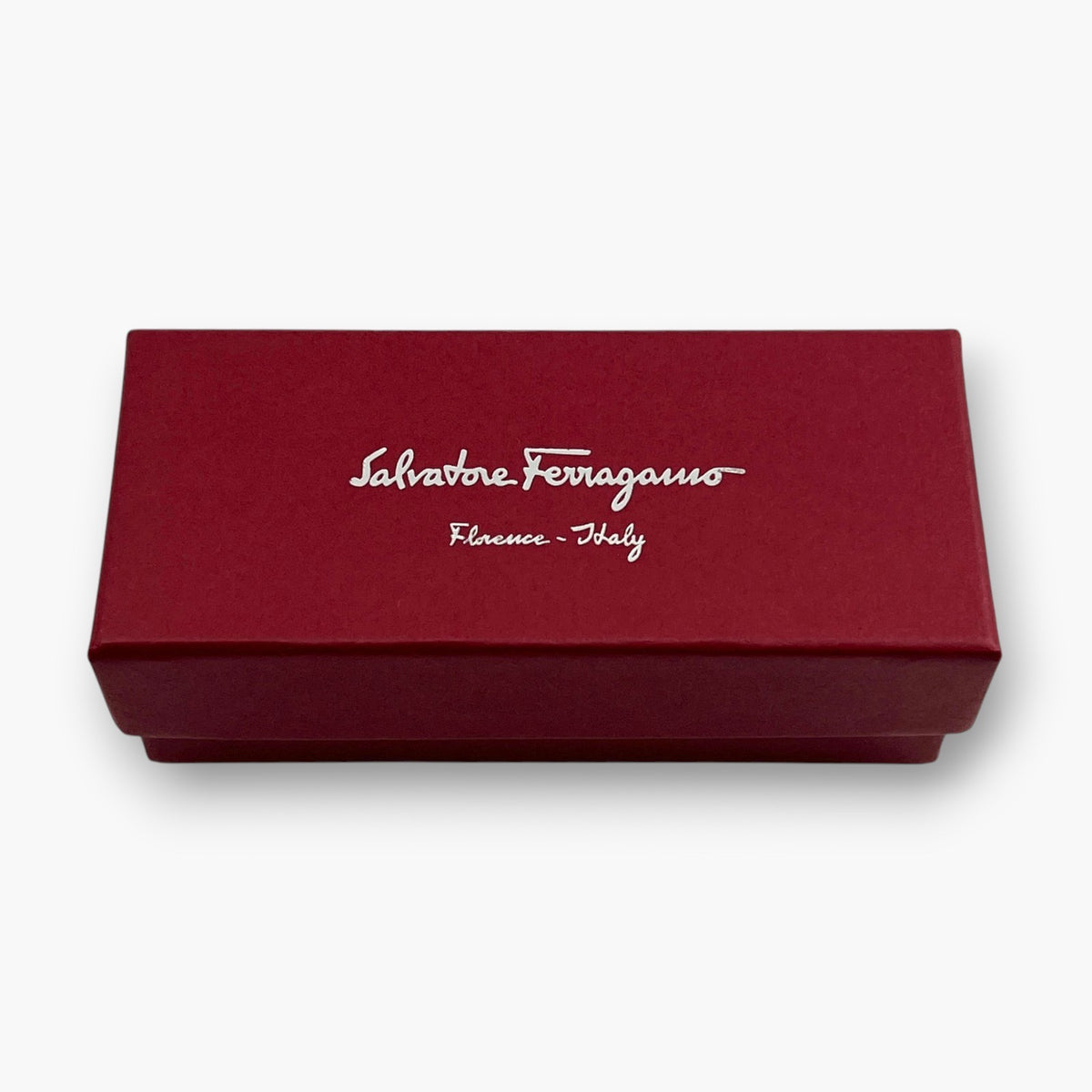 Salvatore Ferragamo Vara Bow Hair Clip Barrette Pink Silver-tone  w/ Box