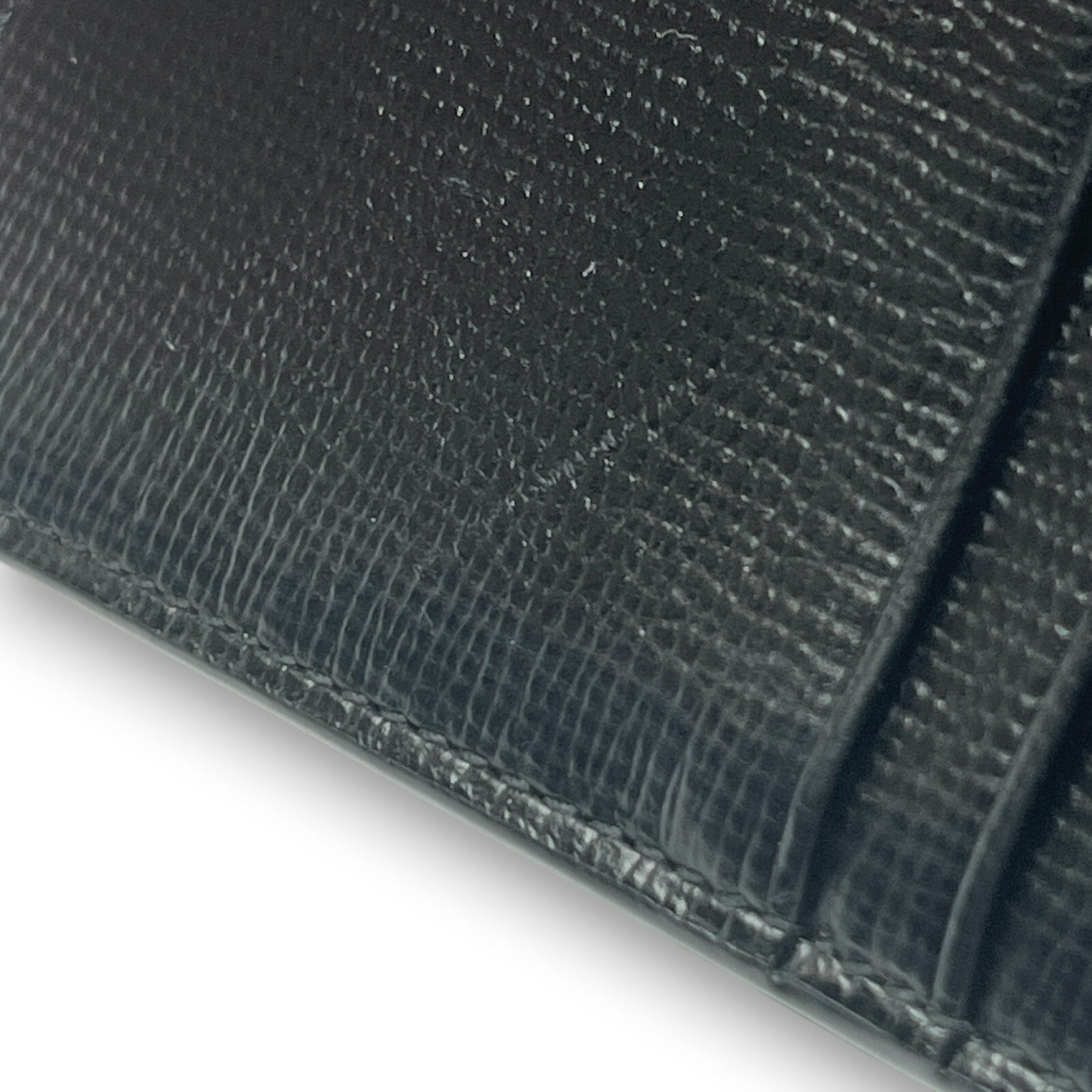 Bally Mandy Leather Chain Card Wallet Black with Box and Dust Cloth