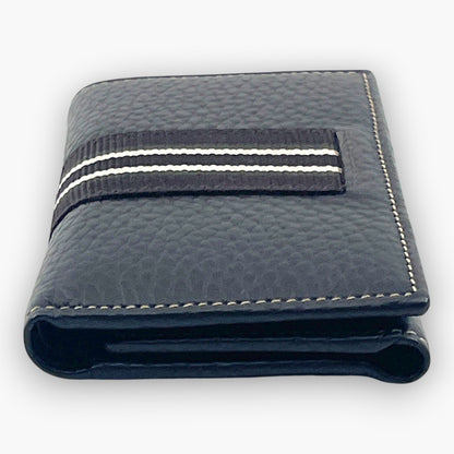 dunhill Key Case Wallet 6 Hooks Bill Slot Dark Brown Leather Italy W/ Card