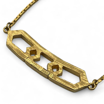 Givenchy GG Logo Pendant Necklace in Gold-Tone