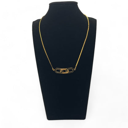 Givenchy GG Logo Pendant Necklace in Gold-Tone