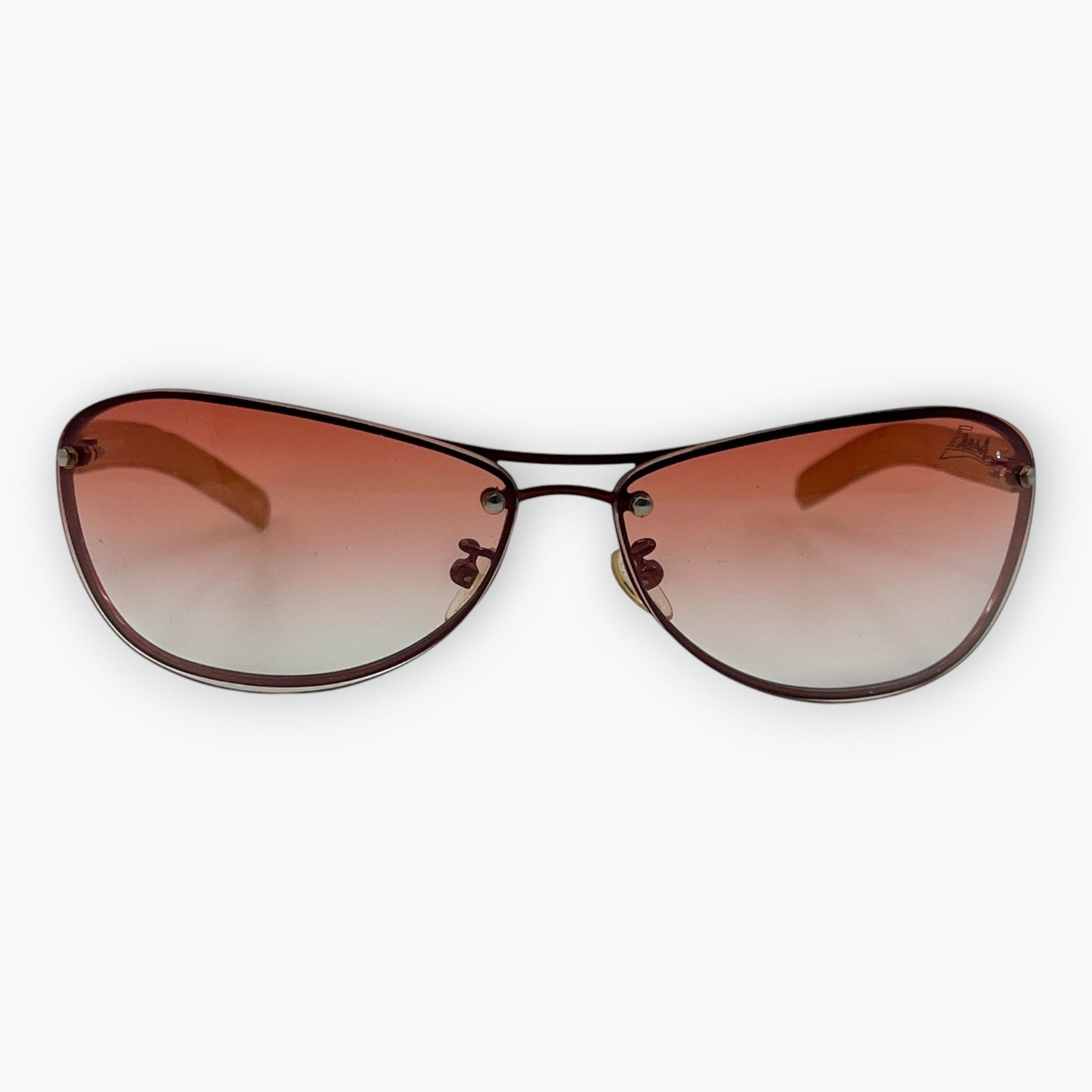 JILL STUART Red Sunglasses 65-12-125 Gradient Lenses w/ Case