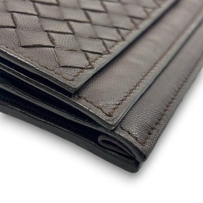 Bottega Veneta Intrecciato Brown Leather Long Wallet w/ Box