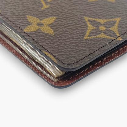 Louis Vuitton Monogram Card Case Wallet Bifold Made in France