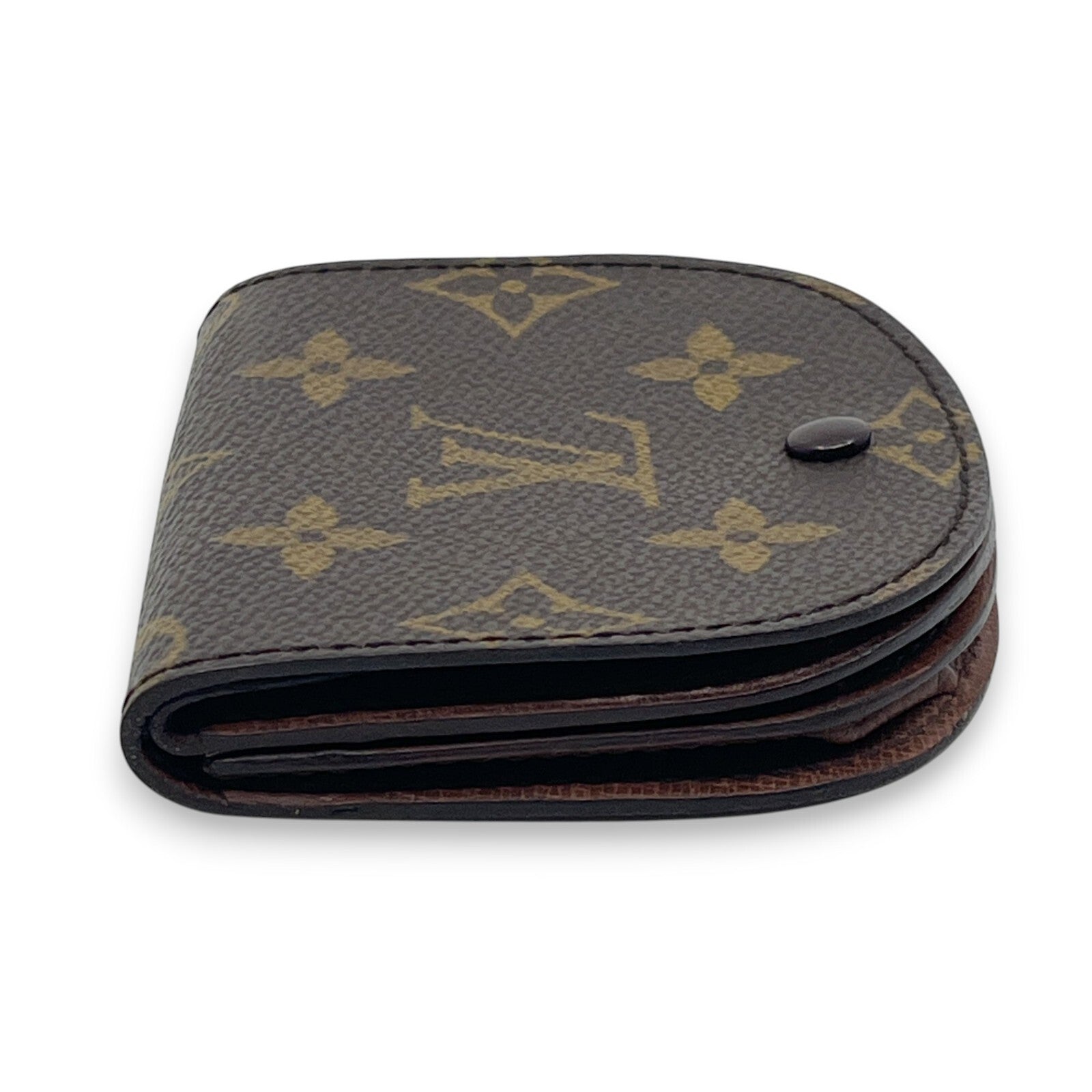 Louis Vuitton Monogram Porte-Monnaie Gousset Coin Purse Brown