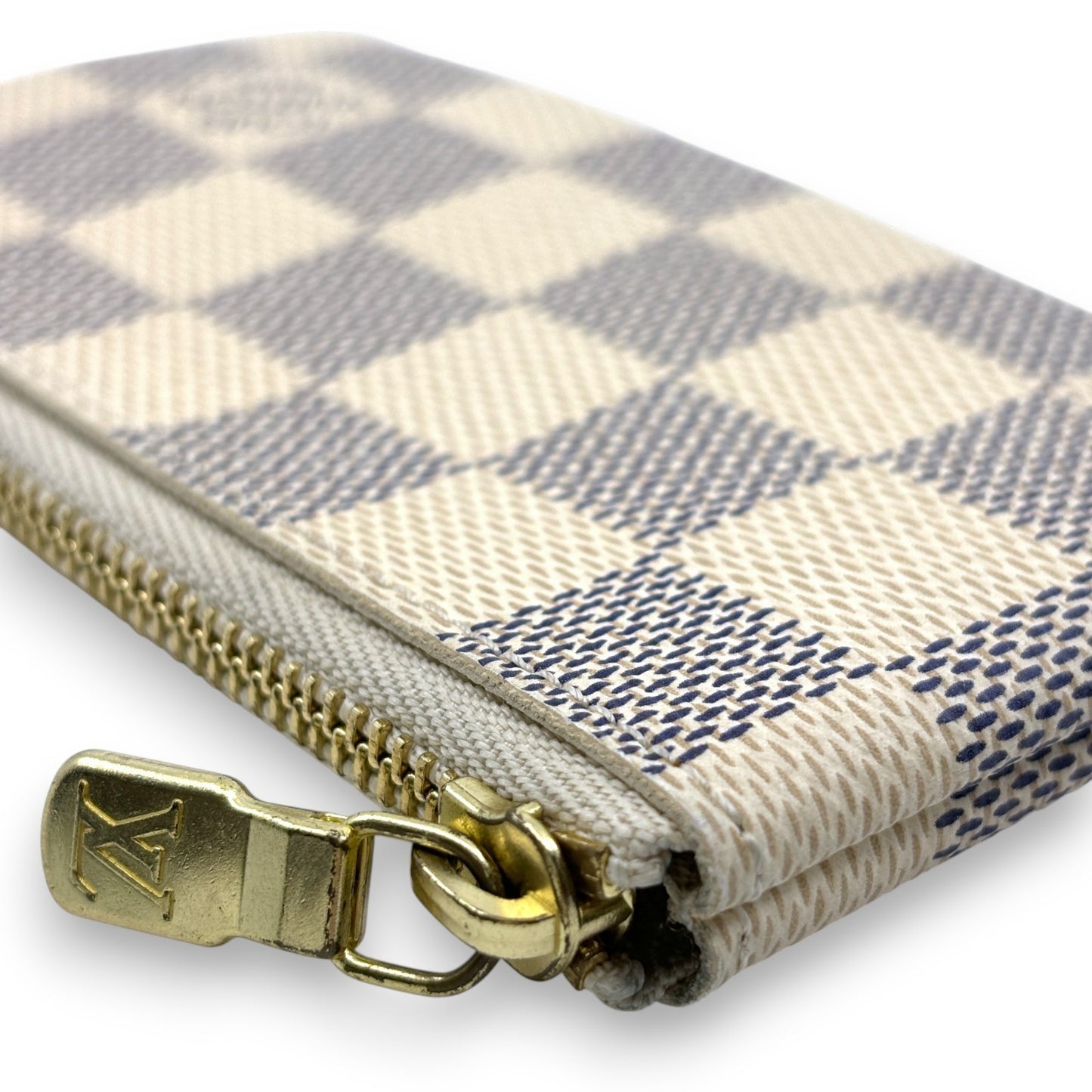 Louis Vuitton Damier Azur Pochette Cles Coin Purse and Keychain