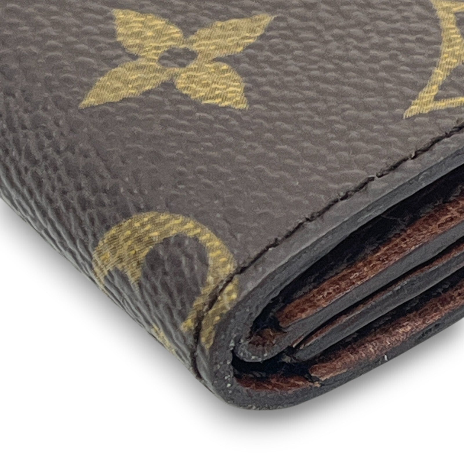Louis Vuitton Monogram Porte-Monnaie Gousset Coin Purse Brown