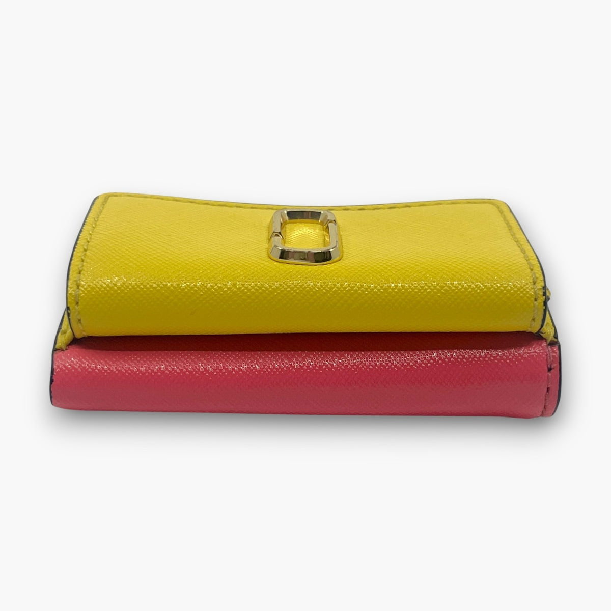 Marc Jacobs Wallet M0013597 Pink Yellow Leather Trifold
