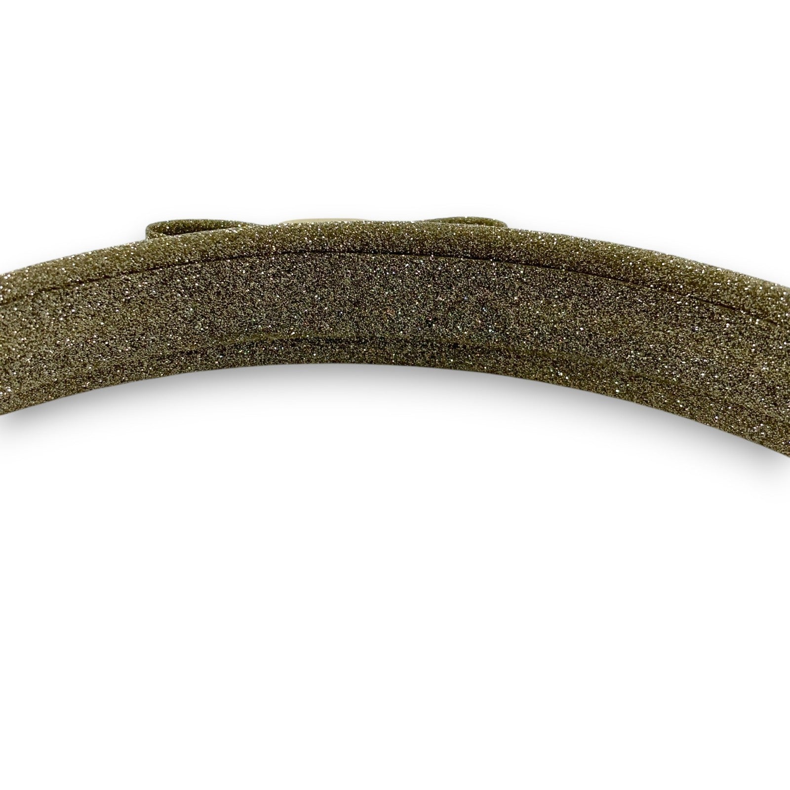 Salvatore Ferragamo Vara Glitter Silver Headband Hair Accessory