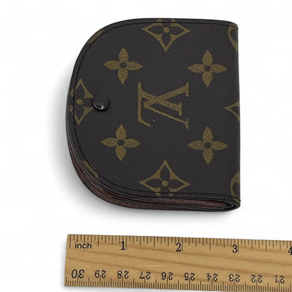 Louis Vuitton Monogram Porte-Monnaie Gousset Coin Purse Brown