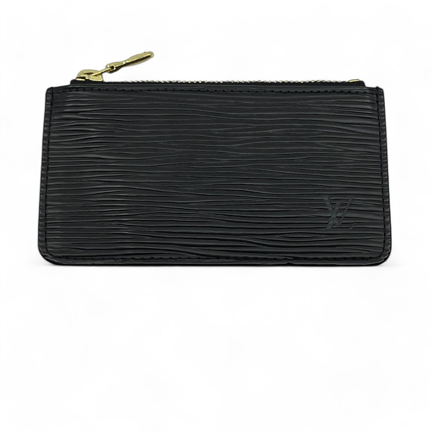 Louis Vuitton Epi Pochette Cles Leather Wallet Coin Purse Black