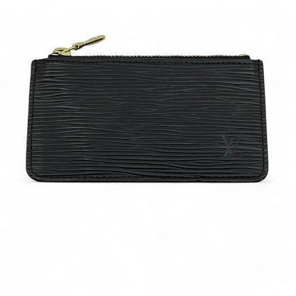 Louis Vuitton Epi Pochette Cles Leather Wallet Coin Purse Black