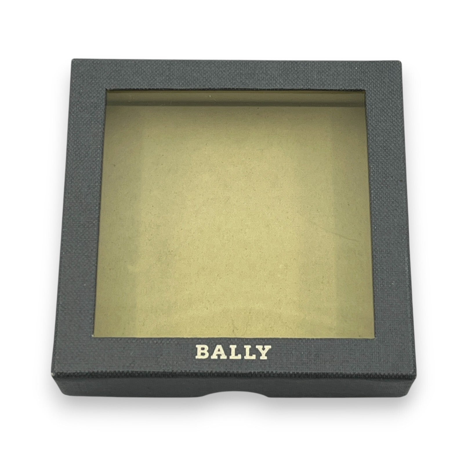 Bally Compact Leather Coin Wallet in Black w/ Box and Dust Bag