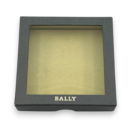 Bally Compact Leather Coin Wallet in Black w/ Box and Dust Bag