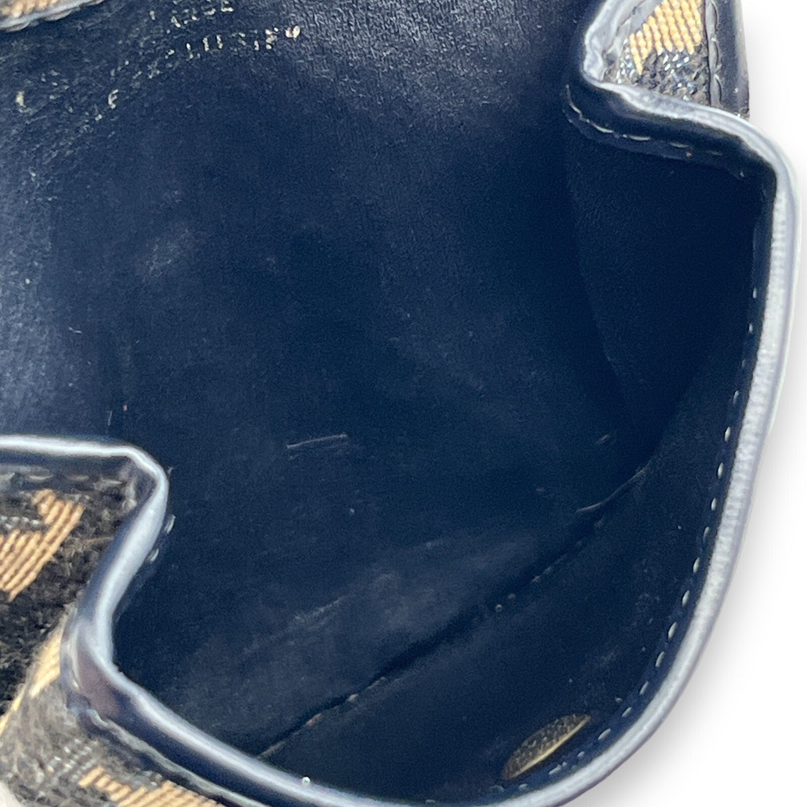 Christian Dior Trotter Canvas Leather Coin Purse Compact Wallet