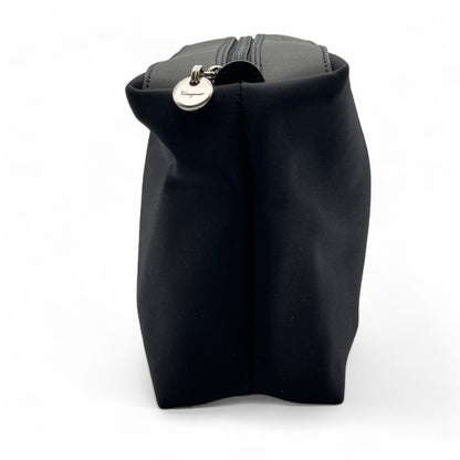 Salvatore Ferragamo Fabric and Leather Pouch in Black