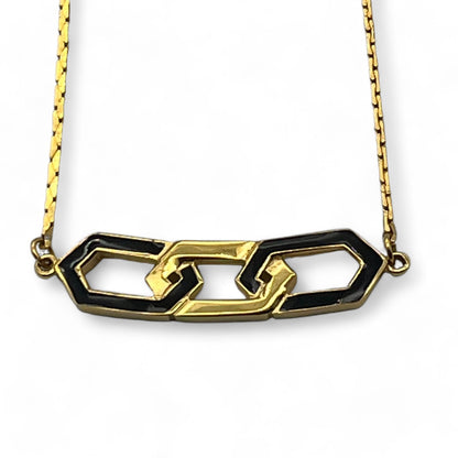 Givenchy GG Logo Pendant Necklace in Gold-Tone