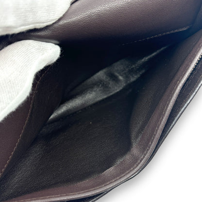 Bottega Veneta Intrecciato Brown Leather Long Wallet w/ Box