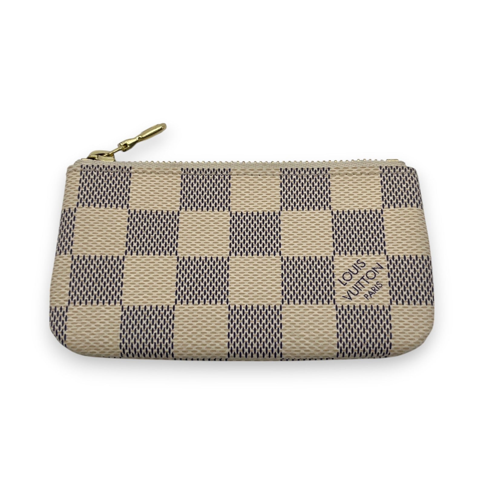 Louis Vuitton Damier Azur Pochette Cles Coin Purse and Keychain