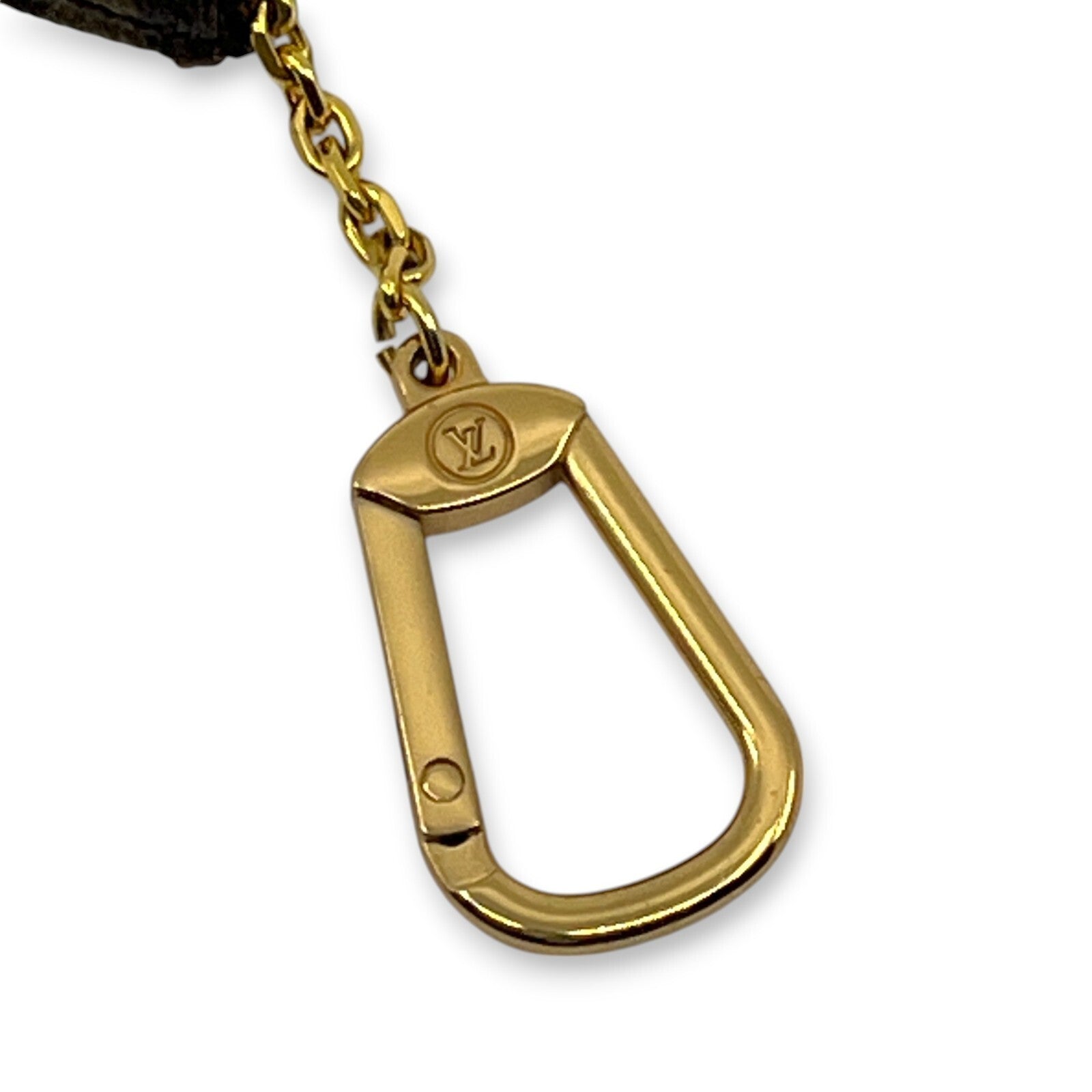 Louis Vuitton Monogram Pochette Cles Coin Purse and Keychain Brown