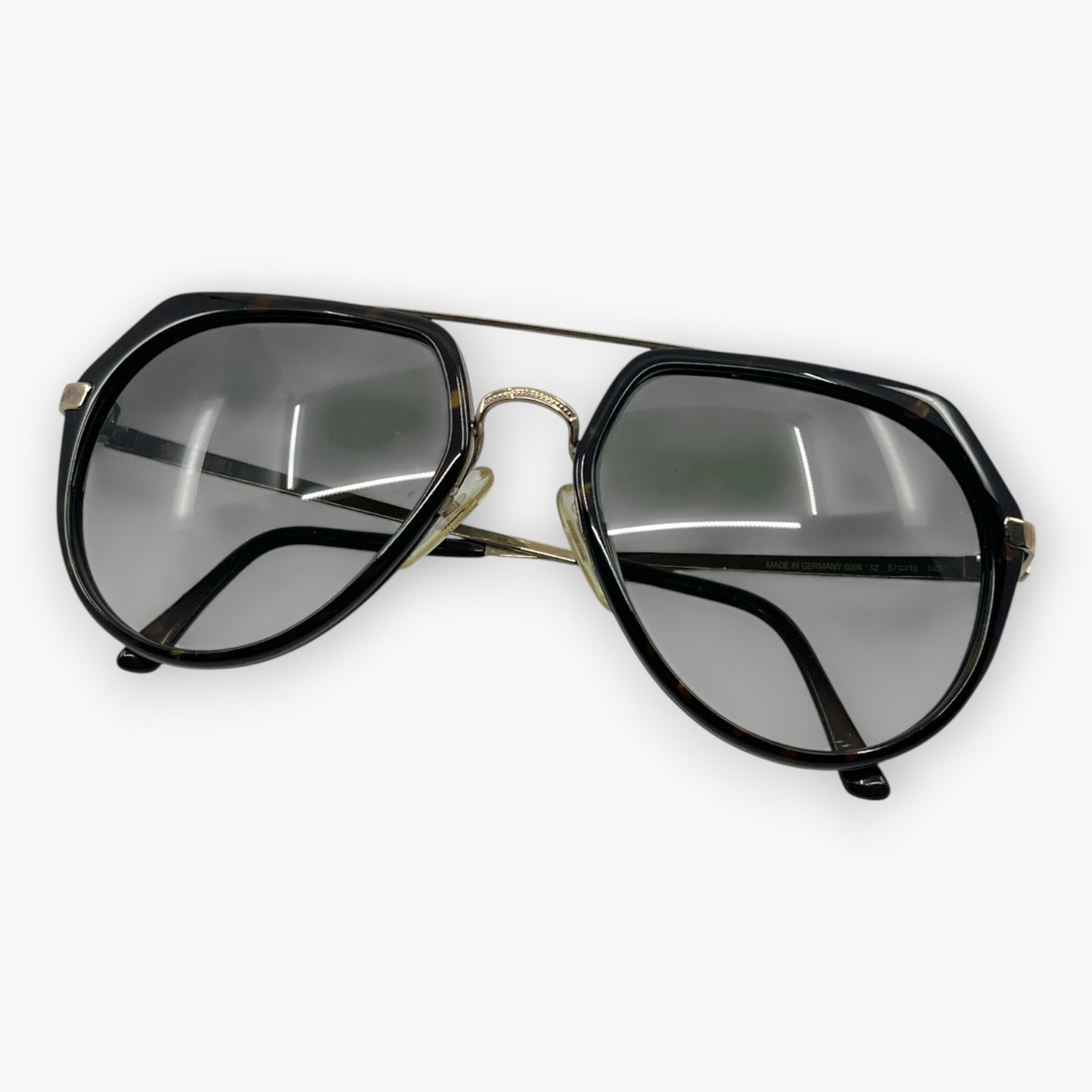 dunhill Black Sunglasses 6084 Made in Germany w/ Case & Box