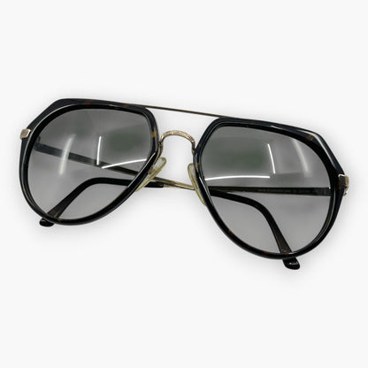 dunhill Black Sunglasses 6084 Made in Germany w/ Case & Box