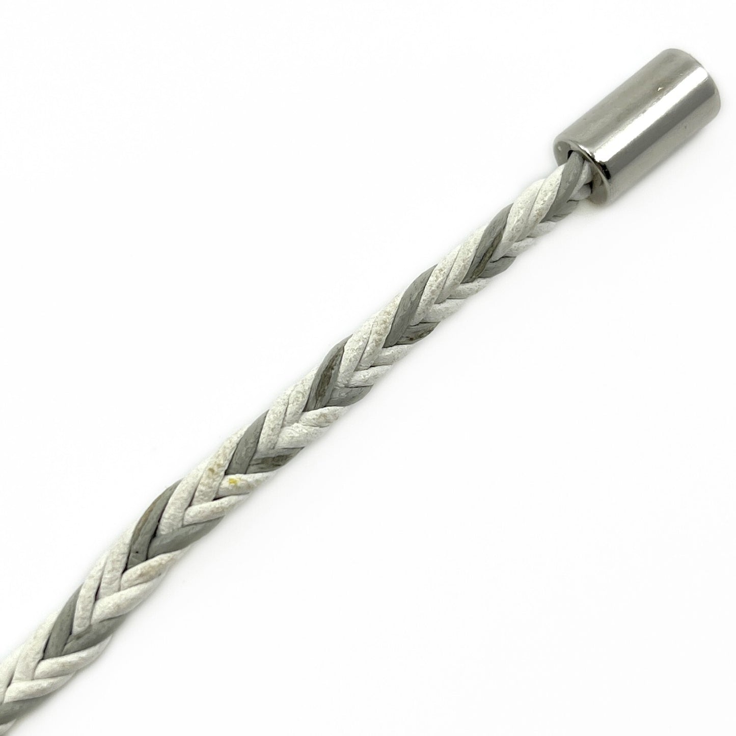 Louis Vuitton Friendship Accessories Leather Bracelet White and Gray MP225E