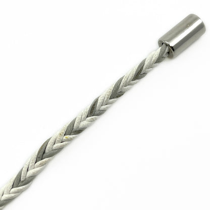 Louis Vuitton Friendship Accessories Leather Bracelet White and Gray MP225E