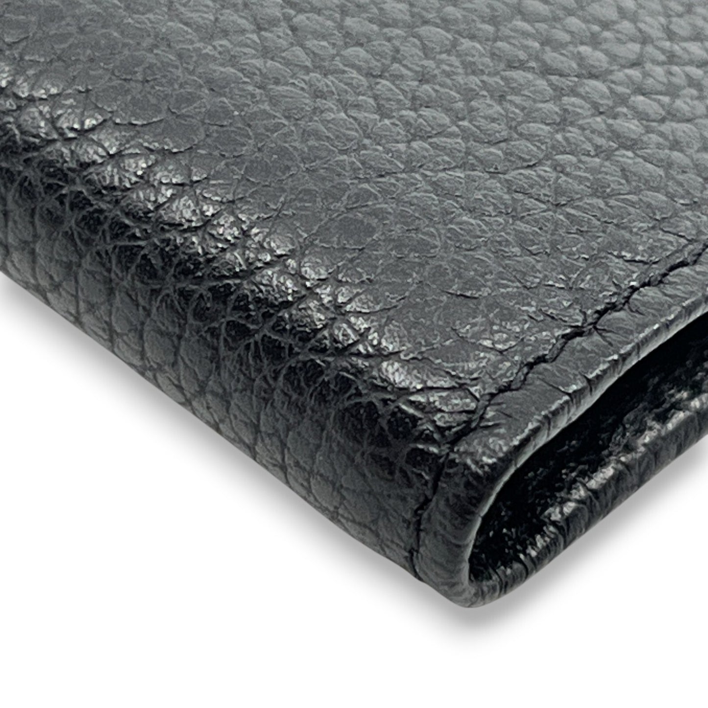 Longchamp Leather Card Holder Black with Box