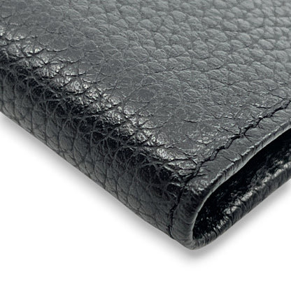 Longchamp Leather Card Holder Black with Box