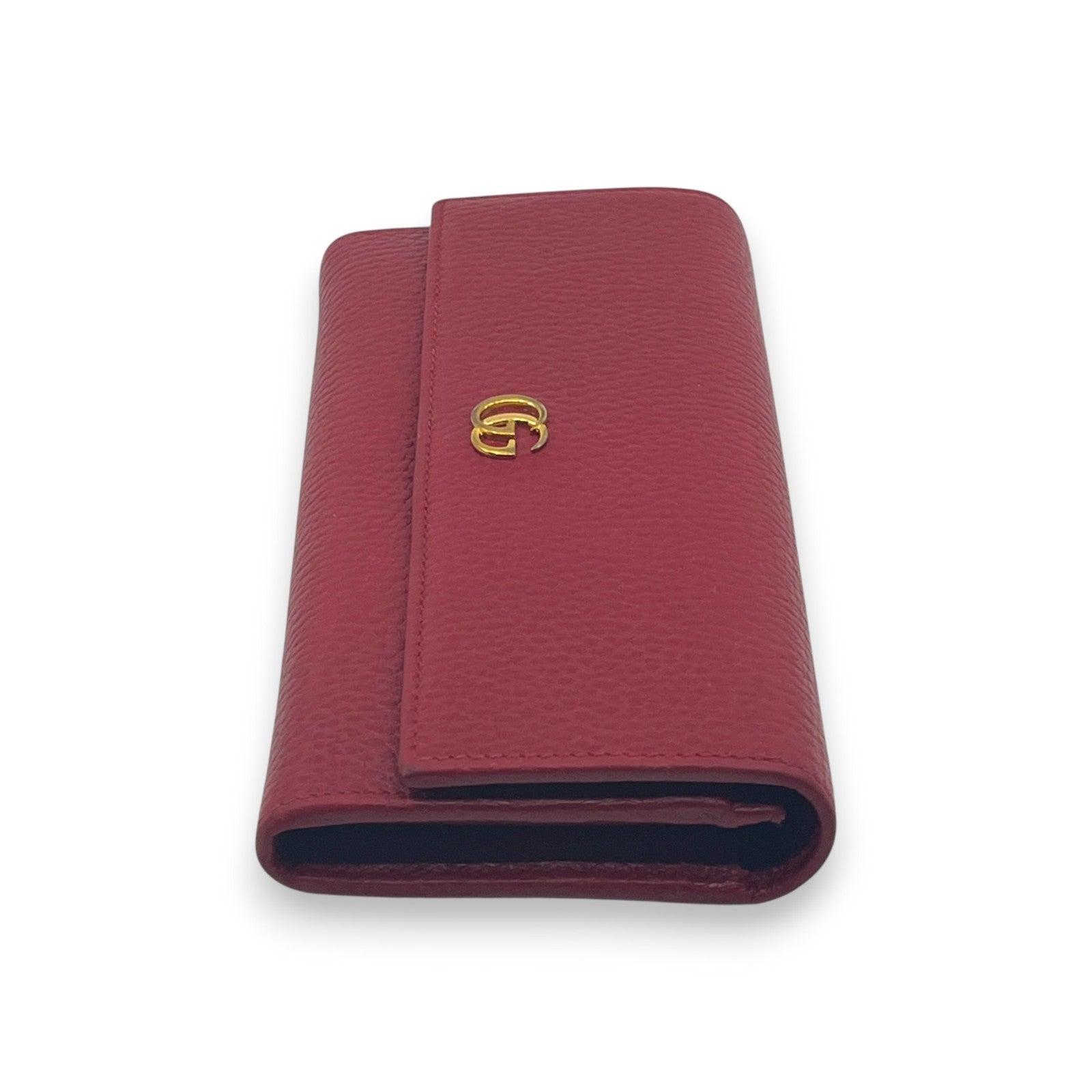 Gucci GG Marmont Continental Wallet in Red Leather