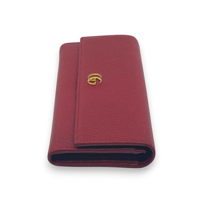 Gucci GG Marmont Continental Wallet in Red Leather