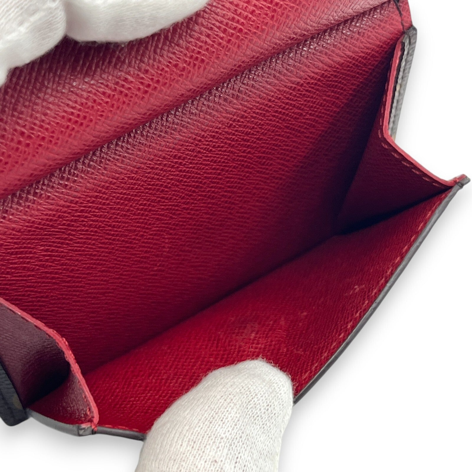 Louis Vuitton Monogram Portefeuille Marie Bifold Wallet Red M93802