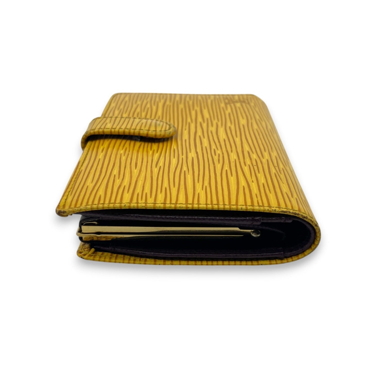 Louis Vuitton Epi Porto Monet Billet Viennois Compact Wallet in Yellow