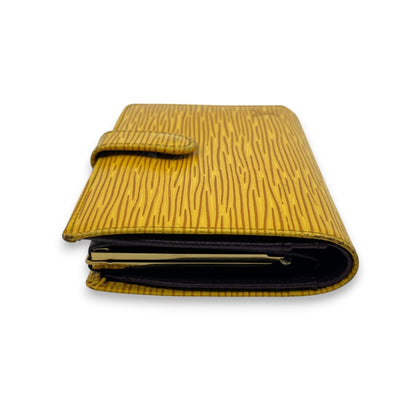 Louis Vuitton Epi Porto Monet Billet Viennois Compact Wallet in Yellow