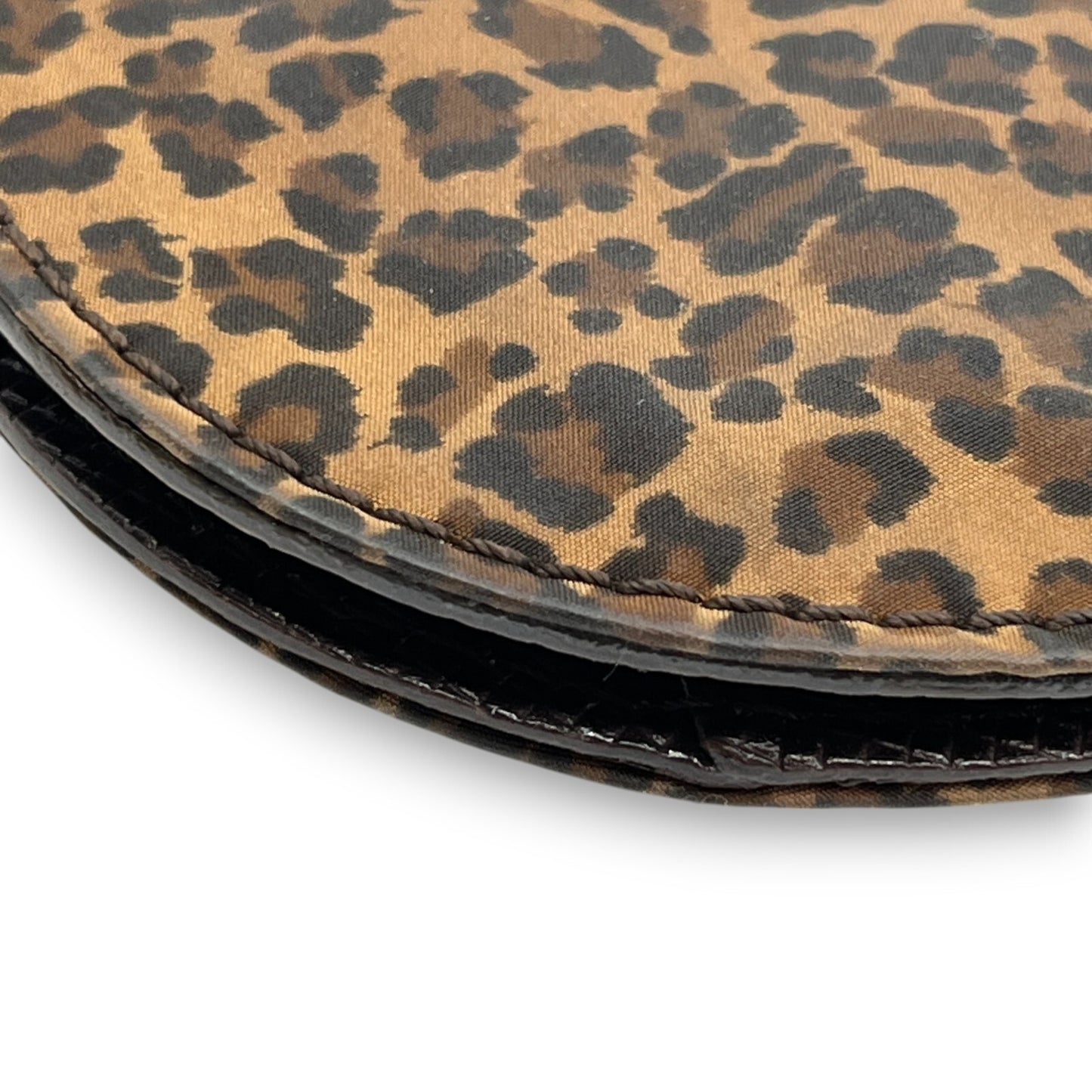 Bottega Veneta Leopard Print Wallet in Brown