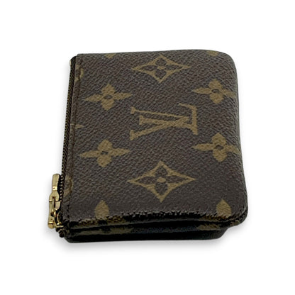 Louis Vuitton Monogram Pochette Cles Coin Purse and Keychain Brown