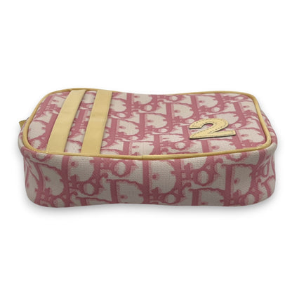 Christian Dior Trotter Pouch in Pink PVC with Number 2 patch