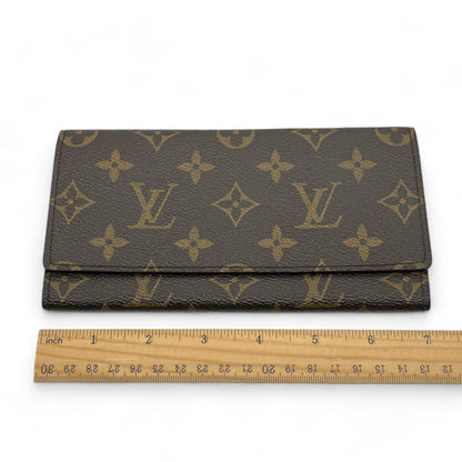 Louis Vuitton Portefeuille 3 Cult Credit M61818 Monogram Long Leather Wallet