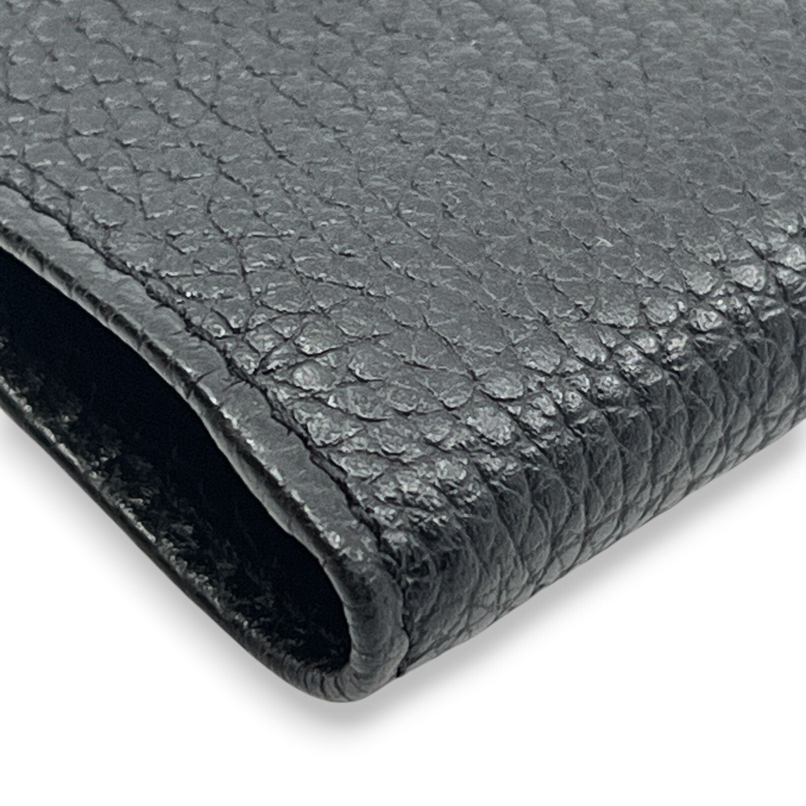 Longchamp Leather Card Holder Black with Box