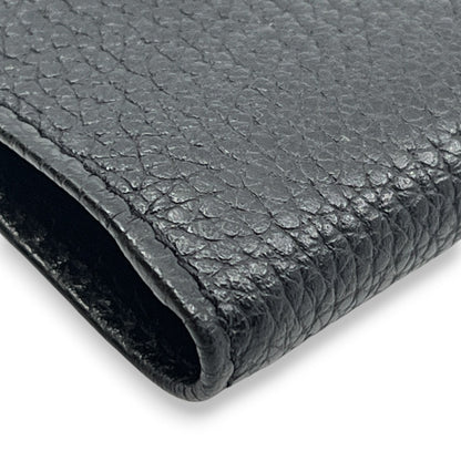 Longchamp Leather Card Holder Black with Box