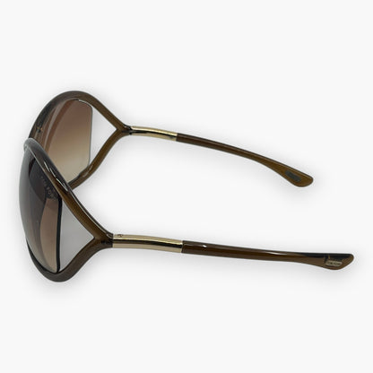 TOM FORD Brown Sunglasses FT0009/S Gradient Lenses w/ Case & Box